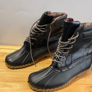 Women's Black Lace Up Boots